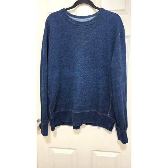 Gap 1969 Indigo Sweatshirt XL Blue Crewneck Long Sleeve Casual Mens - Picture 2 of 7